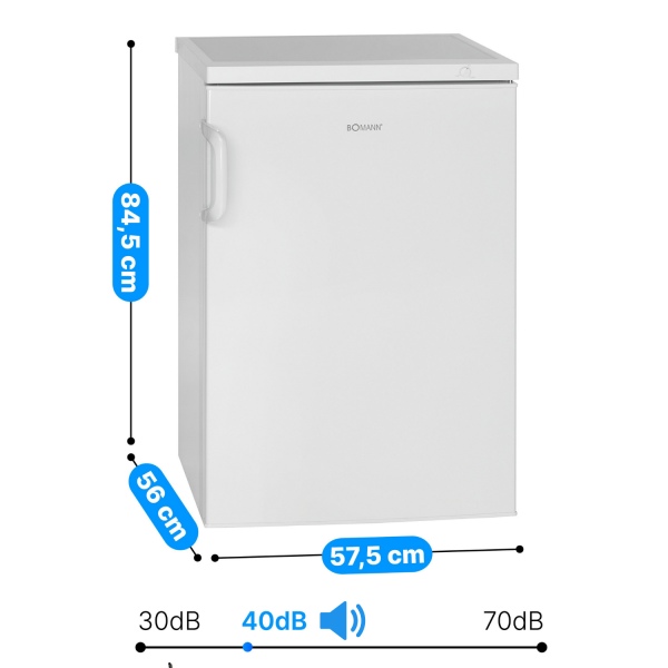 Zamrażarka podblatowa Bomann GS 2196.1 (biała)