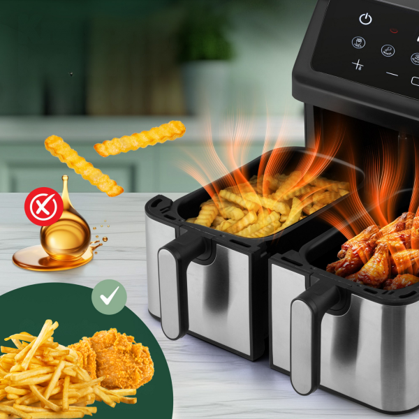 Frytkownica beztłuszczowa dwukomorowa 9 l ProfiCook PC-FR 1296