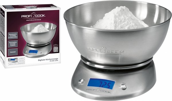 Elektroniczna waga kuchenna z pojemnikiem PROFI COOK PC-KW 1040
