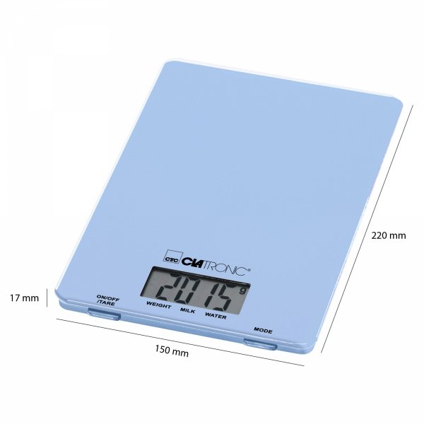 Elektroniczna waga kuchenna Clatronic KW 3626 (niebieska)