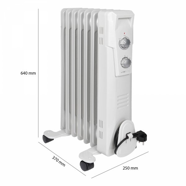 Grzejnik olejowy elektryczny 7 żebrowy 1500 W Clatronic RA 3735