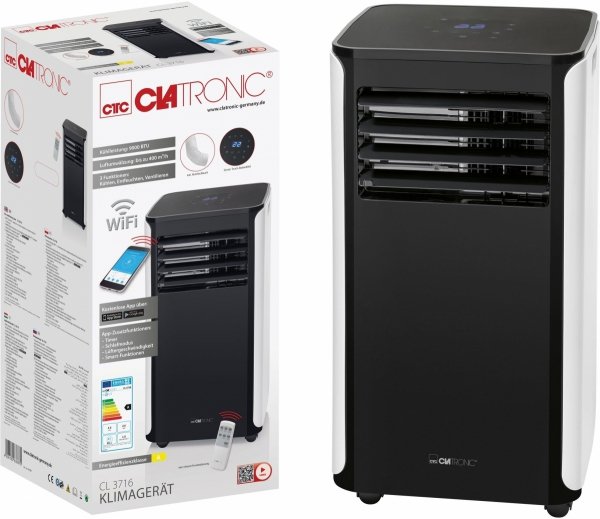 Klimatyzator przenośny  WiFi Clatronic CL 3716 Kontrola Głosem