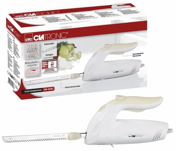 Nóż elektryczny kuchenny do chleba, mięsa Clatronic EM 3062