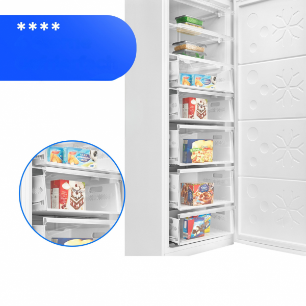 Zamrażarka z możliwością pracy jako chłodziarka 2w1 380l Bomann GSVS 7365 No Frost Inverter