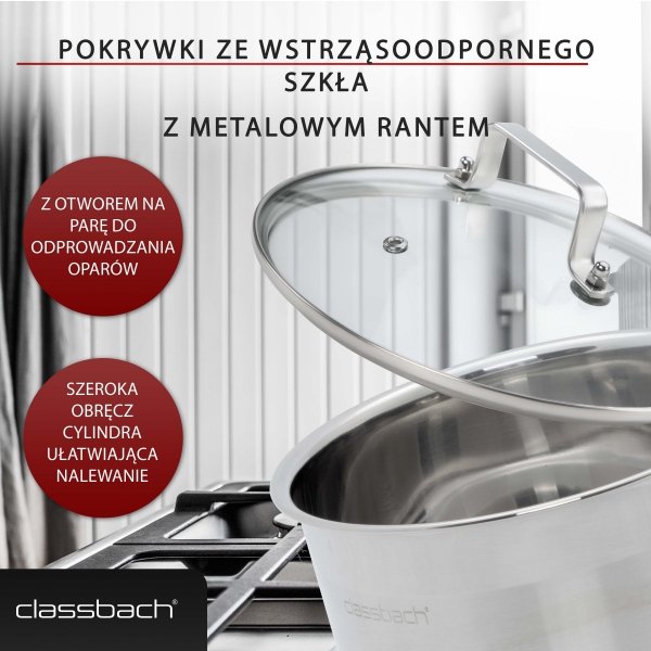 Zestaw garnków 6 elementów Classbach C-KTS 4015