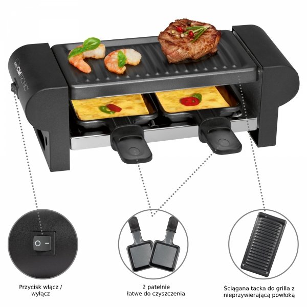 Mini grill elektryczny raclette Clatronic RG 3592