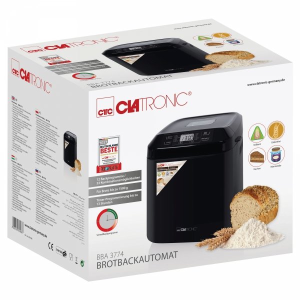 Wypiekacz automat do pieczenia chleba Clatronic BBA 3774