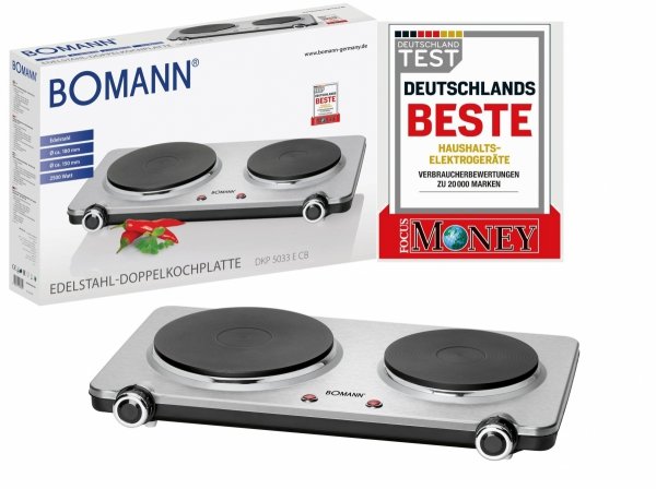 Kuchenka elektryczna dwupalnikowa Bomann DKP 5033 E CB