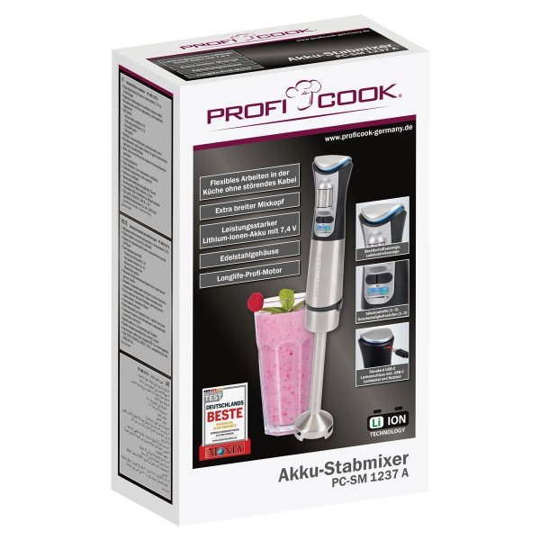 Bezprzewodowy blender ręczny, mikser ProfiCook PC-SM 1237 A