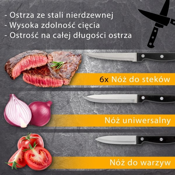 Zestaw noży kuchennych w bloku 14 elementów Classbach C-MBS 4019