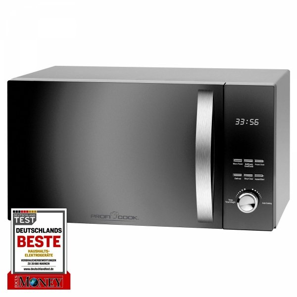 Kuchenka mikrofalowa 3 w 1 z grillem i termoobiegiem ProfiCook PC-MWG 1176 czarna