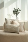 Cream Set of 3 Decorative Pillows Aurum