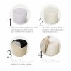 Large Square Caramel Pouffe CORD Slim 60x30