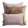 Beige Set of 3 Decorative Pillows Tisimi