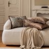 Beige Set of 3 Decorative Pillows Tisimi