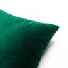 Velvet ciemno zielona poduszka dekoracyjna 45x45 