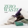 Miętowa poduszka dekoracyjna w kratkę 50x30 ZERO WASTE ZW008