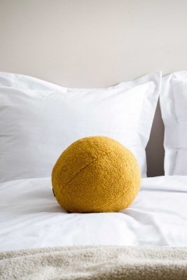 Honey-colored Decorative Pillow BALL