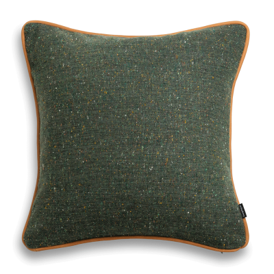 Zielona poduszka dekoracyjna WOOL 45X45