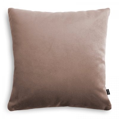 Velvet ciemno beżowa poduszka dekoracyjna 45x45 