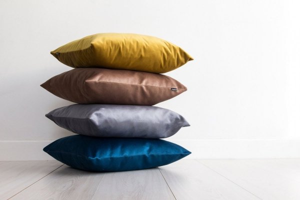 Velvet złota poduszka dekoracyjna 45x45