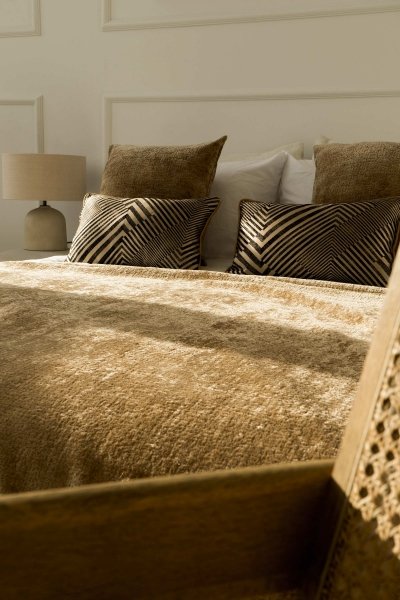 Beige Tagesdecke 220x140 Bergen