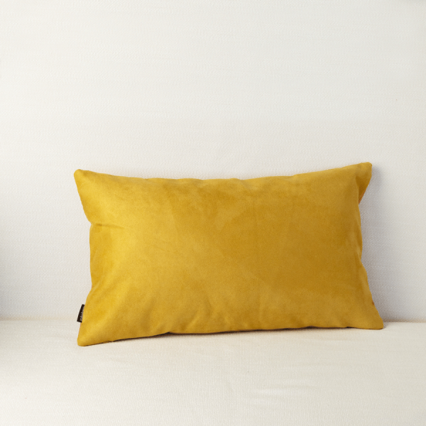 Gelbes Velvet Dekokissen 50x30 ZERO WASTE ZW044