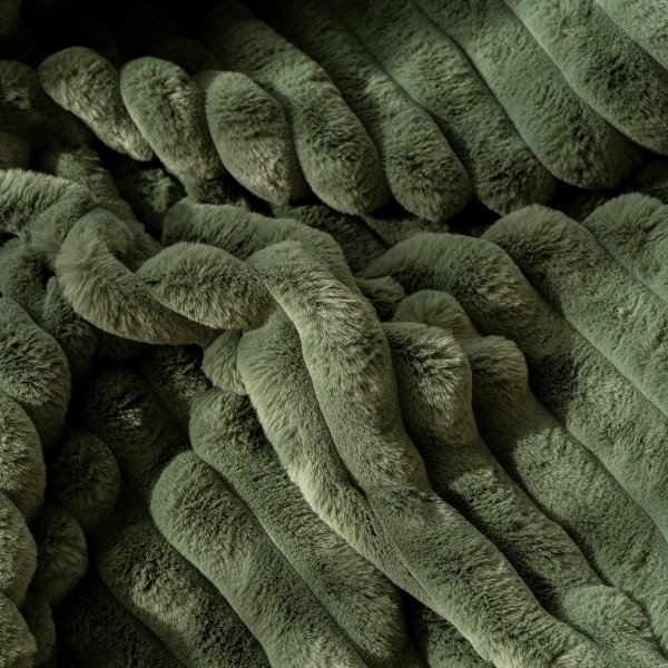 Grüne Bettüberwurf, 220x140 cm, Bunny.