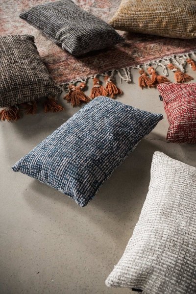 Teli Large Black-and-Gray Decorative Pillow 50x50
