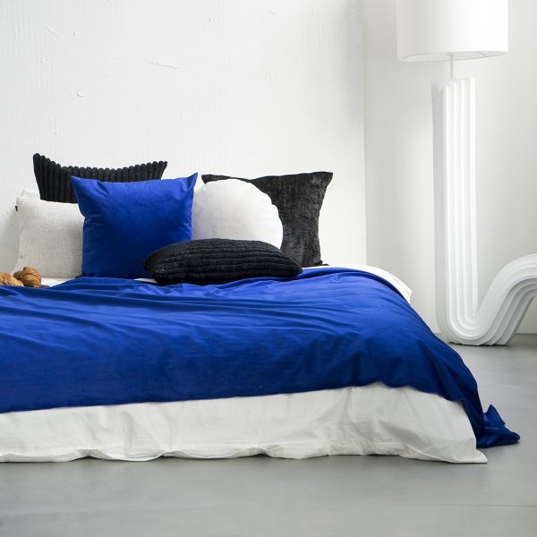Velvet Blue Decorative Cushion 45x45