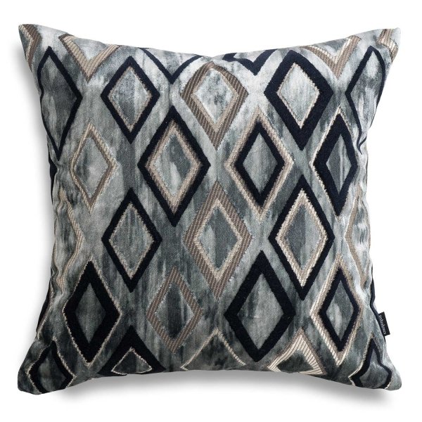 Diamond srebrna poduszka dekoracyjna 45x45