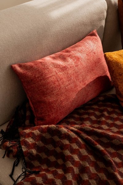 Copper-Gold Decorative Pillow Set Glossy