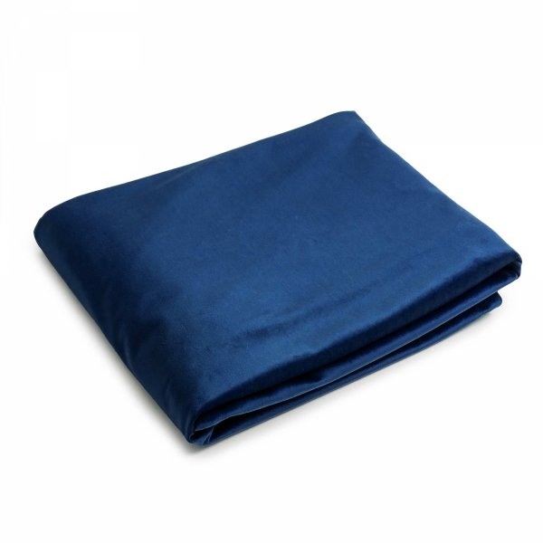 Navy Blue Bedspread 220x140 Velvet