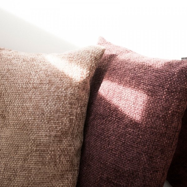 Cream-Pink Set of 5 Decorative Bedroom Cushions