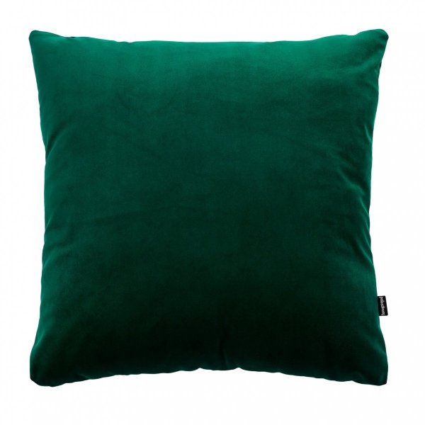 Velvet ciemno zielona poduszka dekoracyjna 