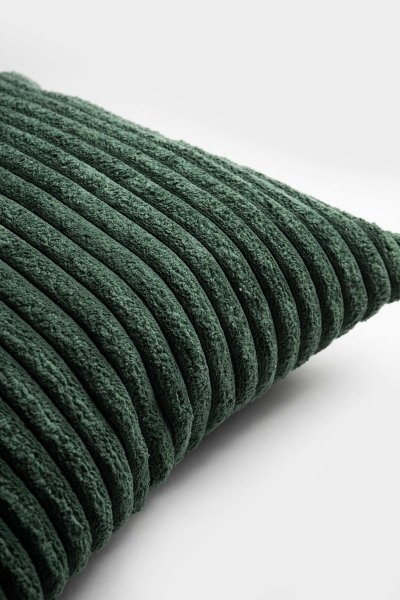 Cord zielona poduszka dekoracyjna 50x50