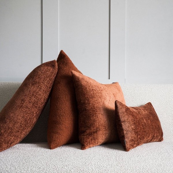 Cozy ruda poduszka dekoracyjna 50x50