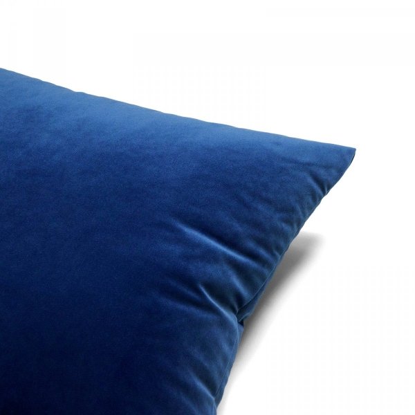 Velvet granatowa poduszka dekoracyjna 50x30