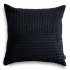Cord Slim Black Decorative Pillow 45x45