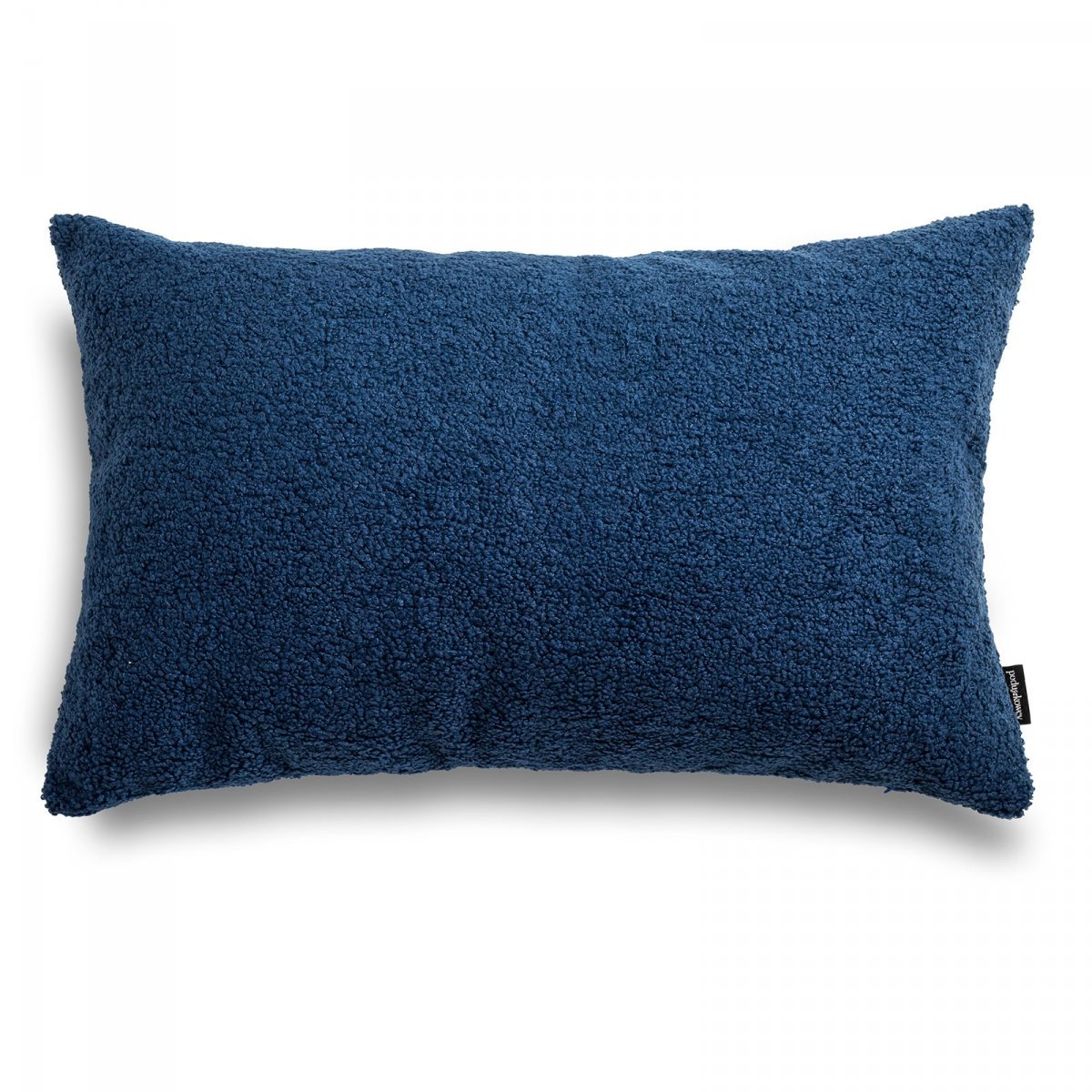 Cozy Marineblaues Bouclé-Dekokissen 60x40