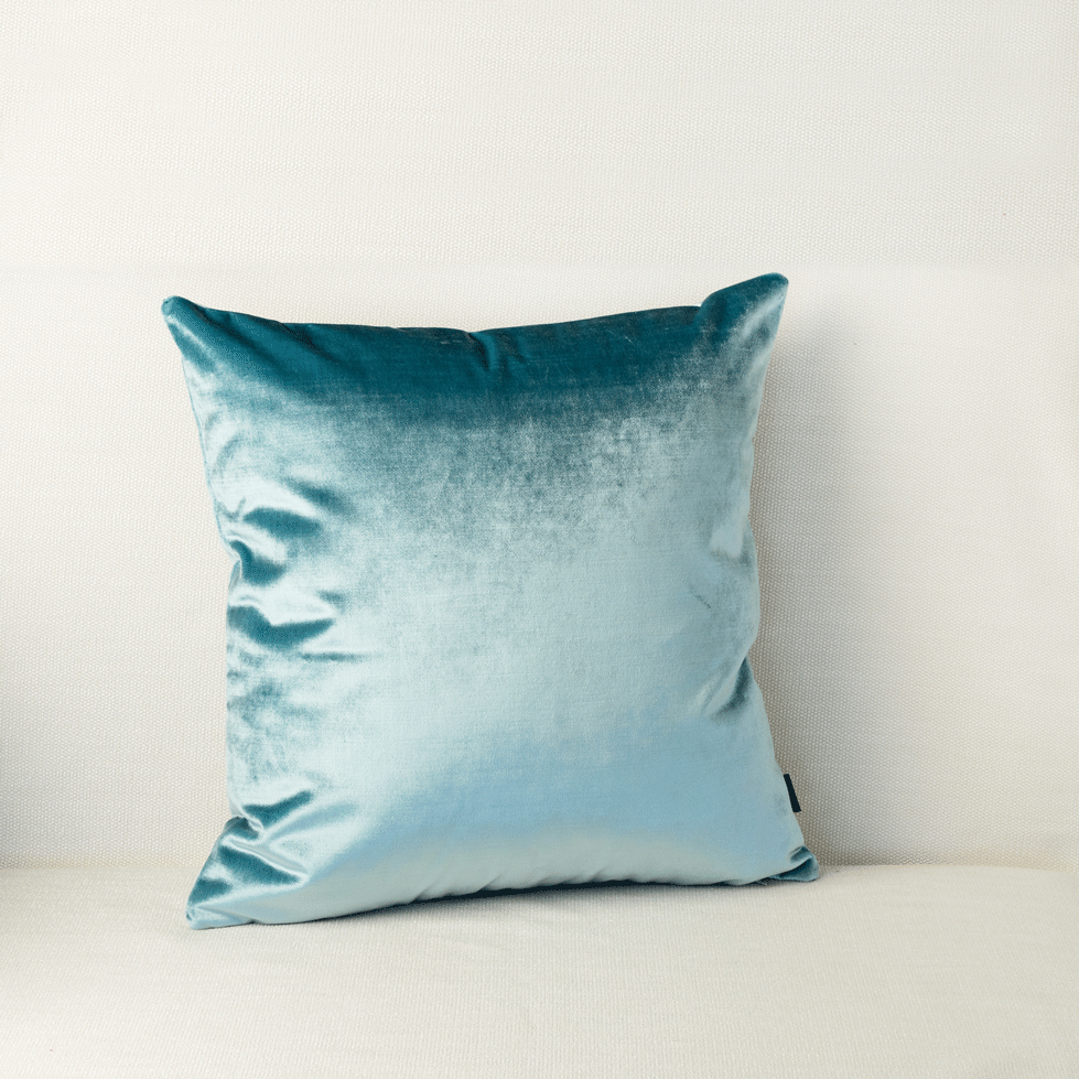 Hellblaues Schimmerndes Dekokissen 40x40 ZERO WASTE ZW027