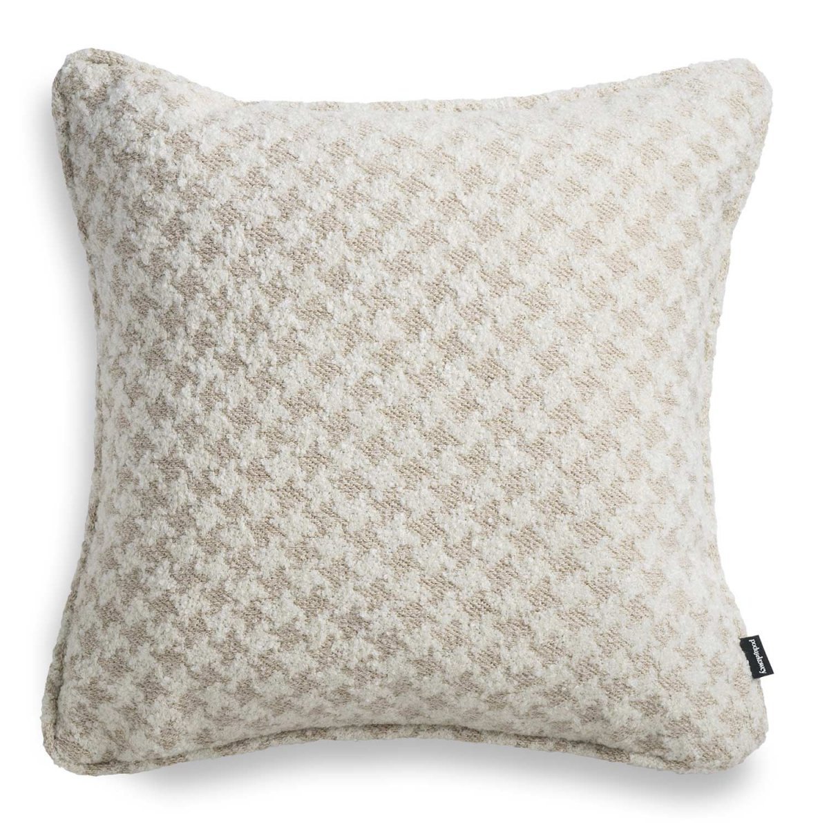 Cream Pepita Decorative Pillow 50x50