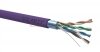 SOLARIX kabel F/UTP, drut, LSOH, fioletowy, kat.5e - 305m