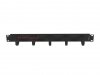 Lanberg organizator poziomy kabli 19 1U - z 5 metalowymi uszami, czarny