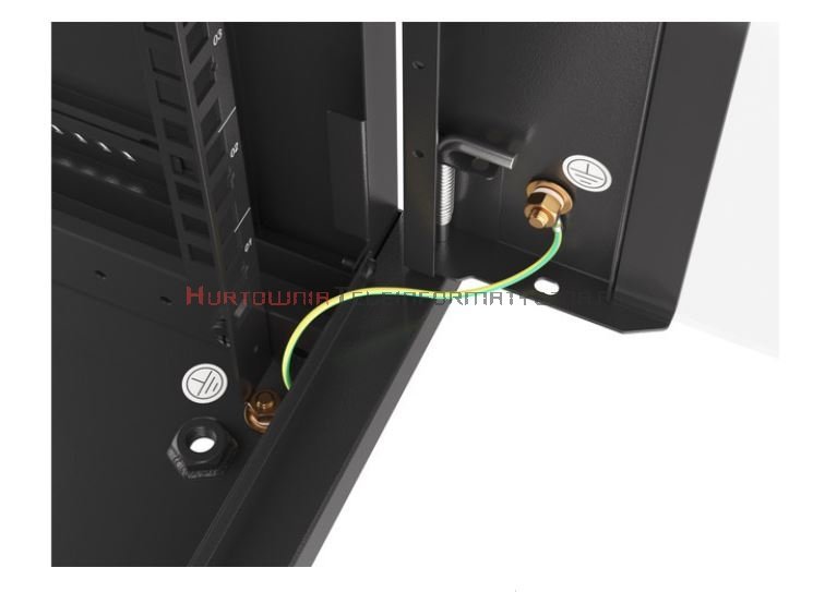 Lanberg Szafa RACK 19&quot; wisząca 9U, 450, otwory montażowe na nogi, czarna