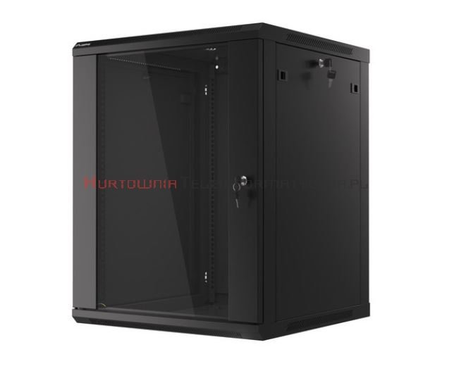 Lanberg Szafa RACK 19&quot; wisząca 15U, 600, otwory montażowe na nogi, czarna