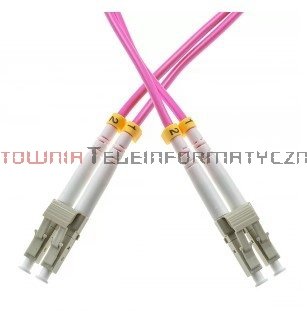 Patch cord światłowodowy LC/UPC-LC/UPC MM OM4 50/125, duplex, 3m