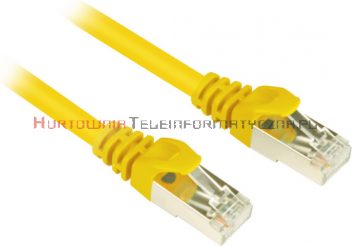FTP Patch cord 0,5 m. Kat.5e żółty