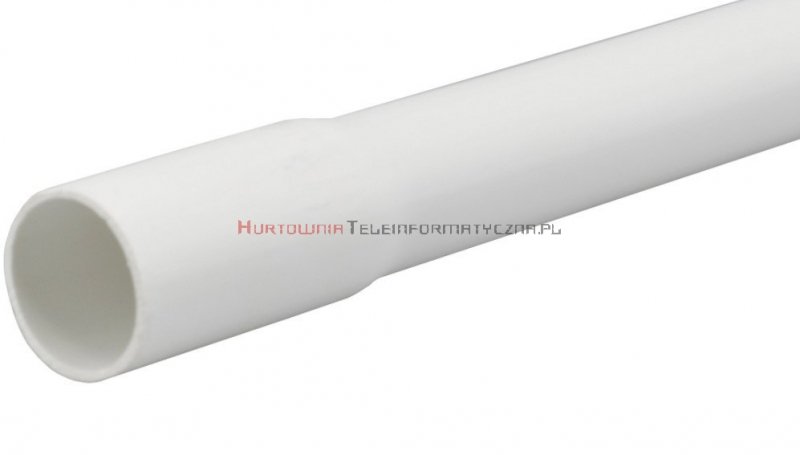 Rura elektroinstalacyjna sztywna jednokielichowa PVC RL-22 biała, 3m