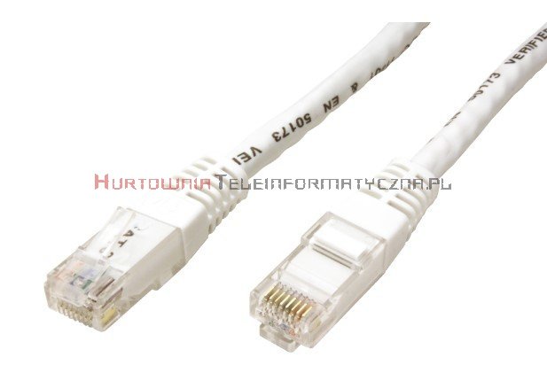 PREMIUM UTP Patch cord 0,5 m. Kat.6 biały